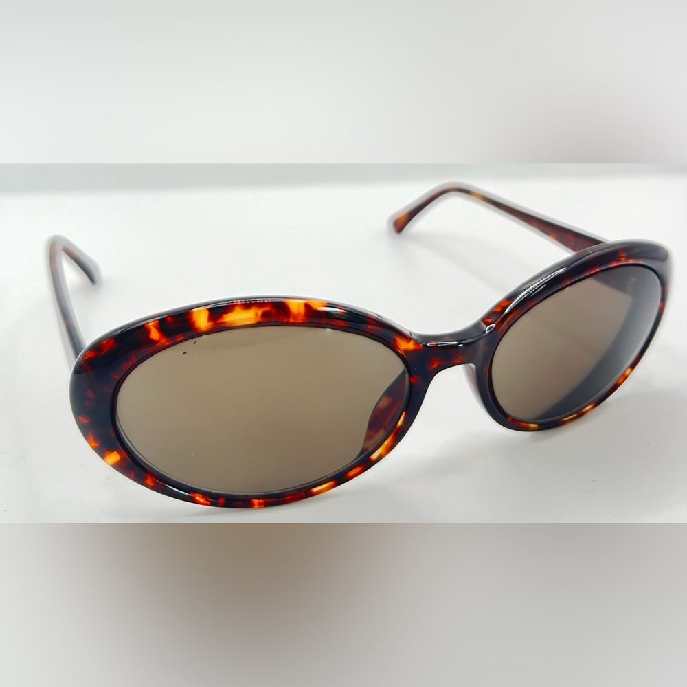 Vintage Elizabeth Arden Tortoise Oval Sunglasses Frames Only